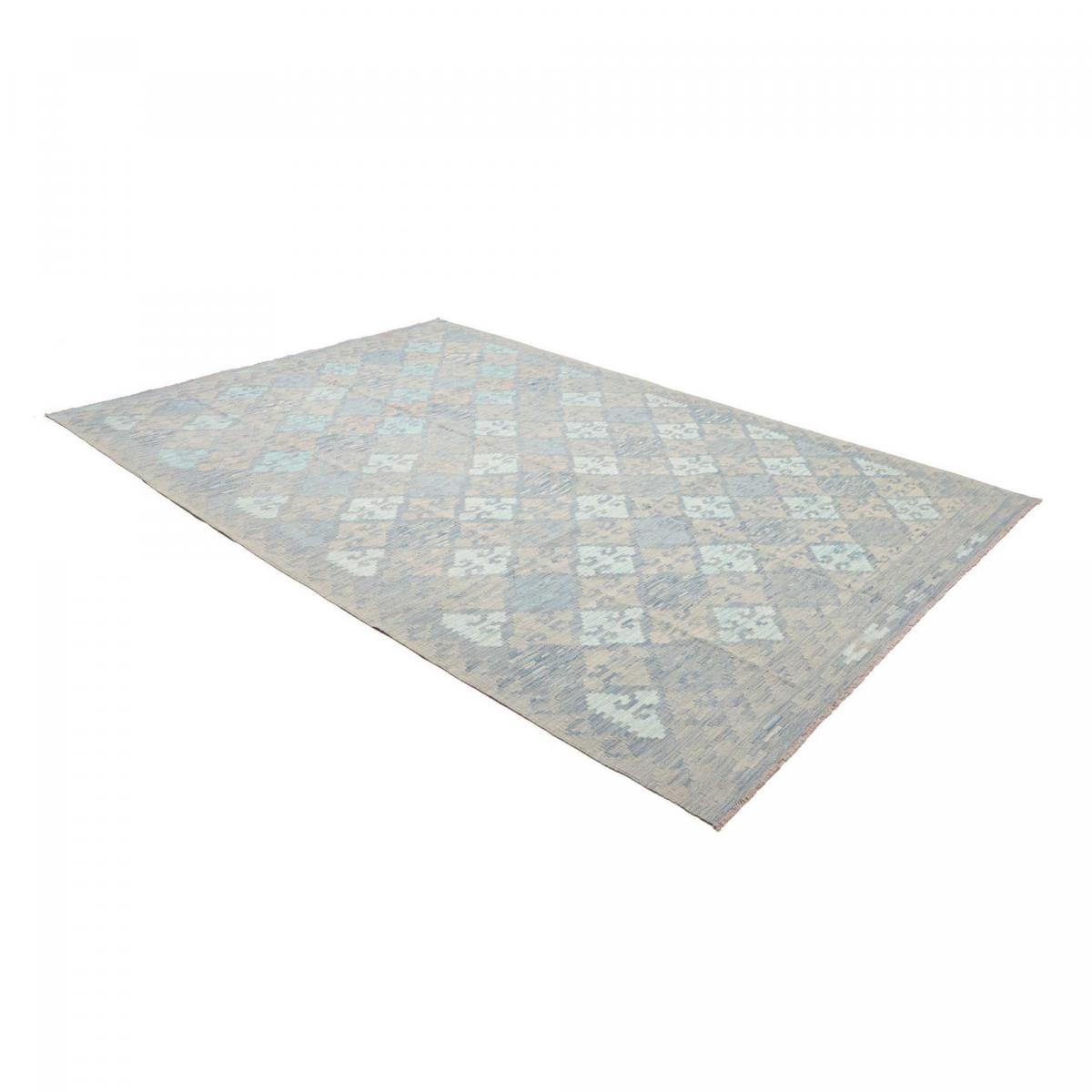 Tapis kilim au motif géométrique, tissé plat en laine, KILIM 55 — vue 4