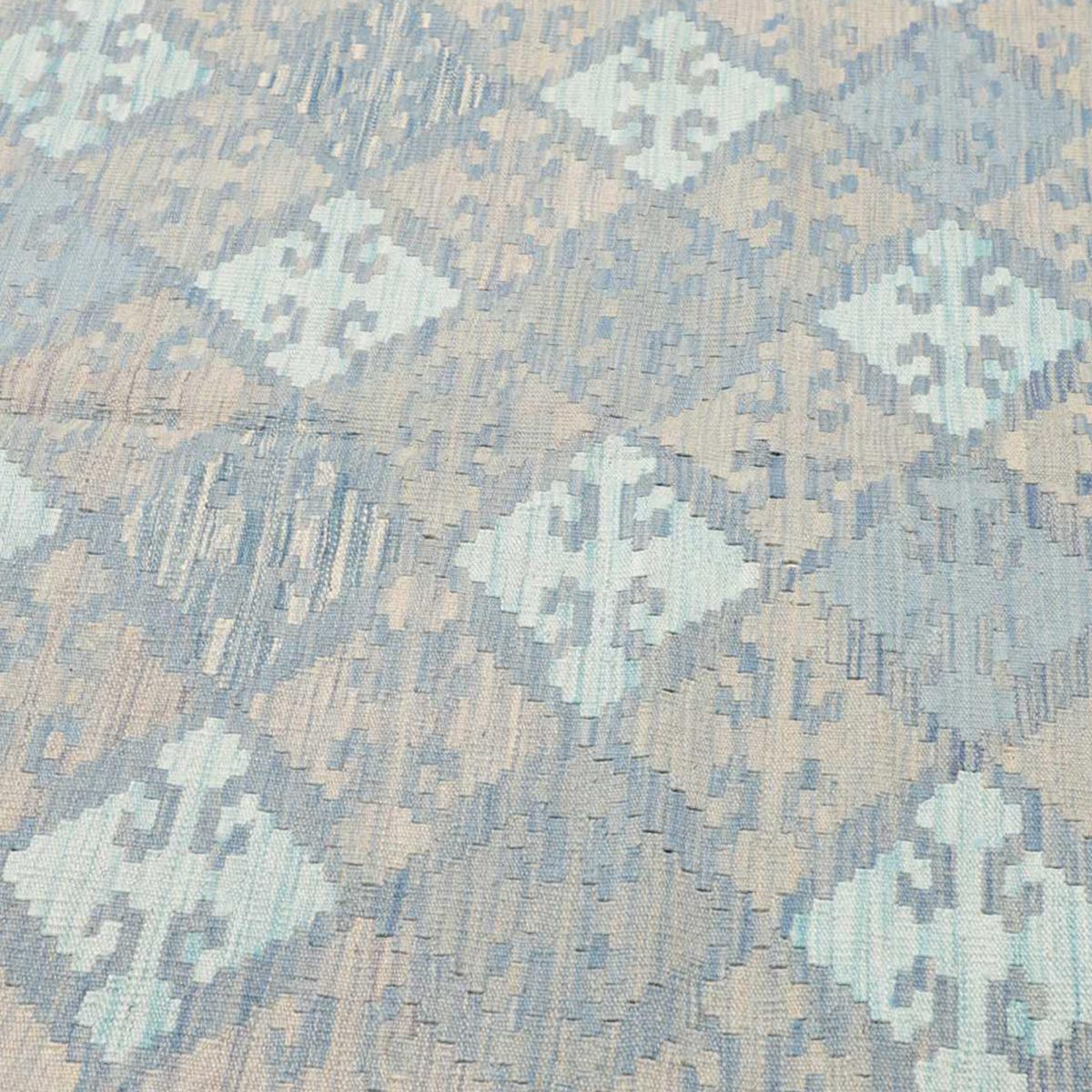 Tapis kilim au motif géométrique, tissé plat en laine, KILIM 55 — vue 5