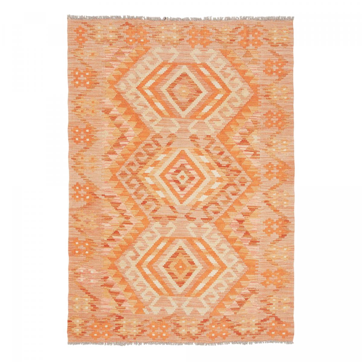 Tapis kilim géométrique, tissé plat en laine, KILIM 58