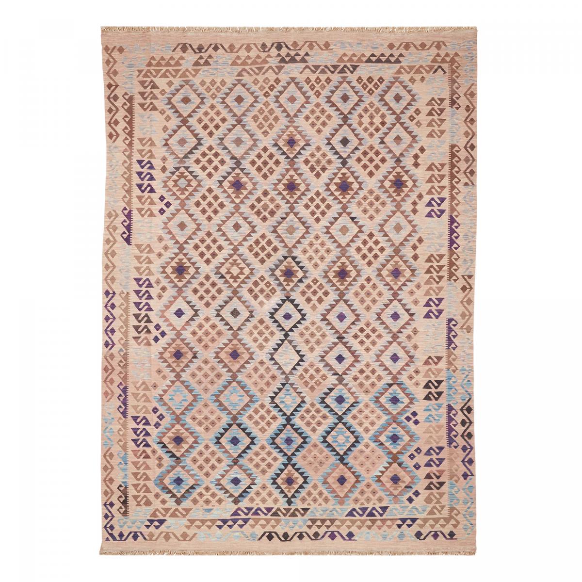 Tapis kilim au motif ethnique, tissé plat, laine, KILIM 60