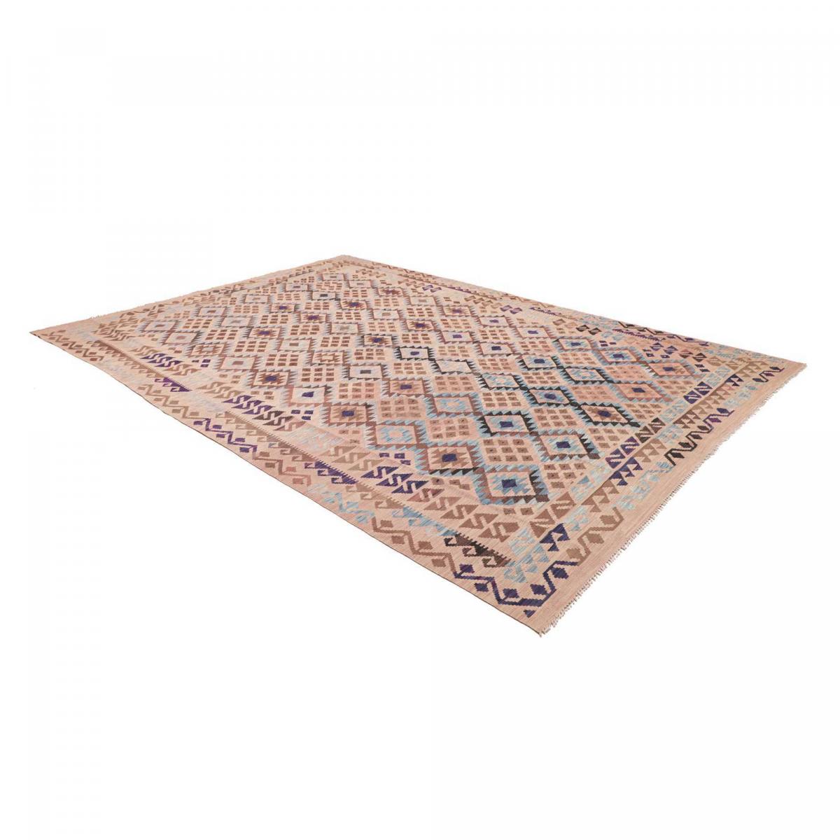 Tapis kilim au motif ethnique, tissé plat, laine, KILIM 60 — vue 4