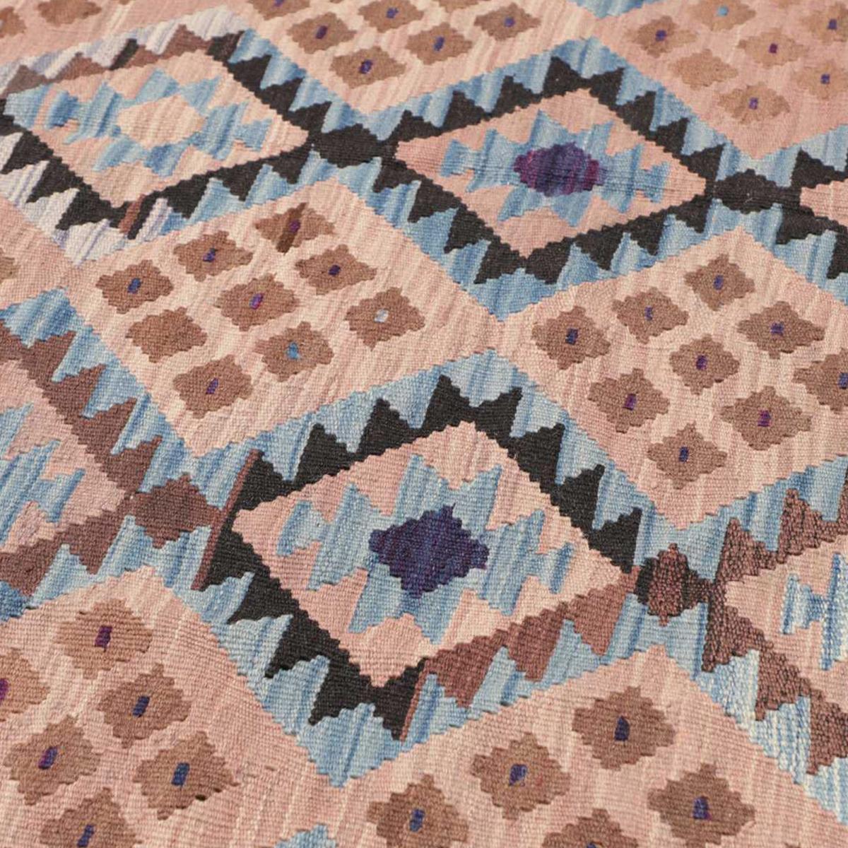 Tapis kilim au motif ethnique, tissé plat, laine, KILIM 60 — vue 5