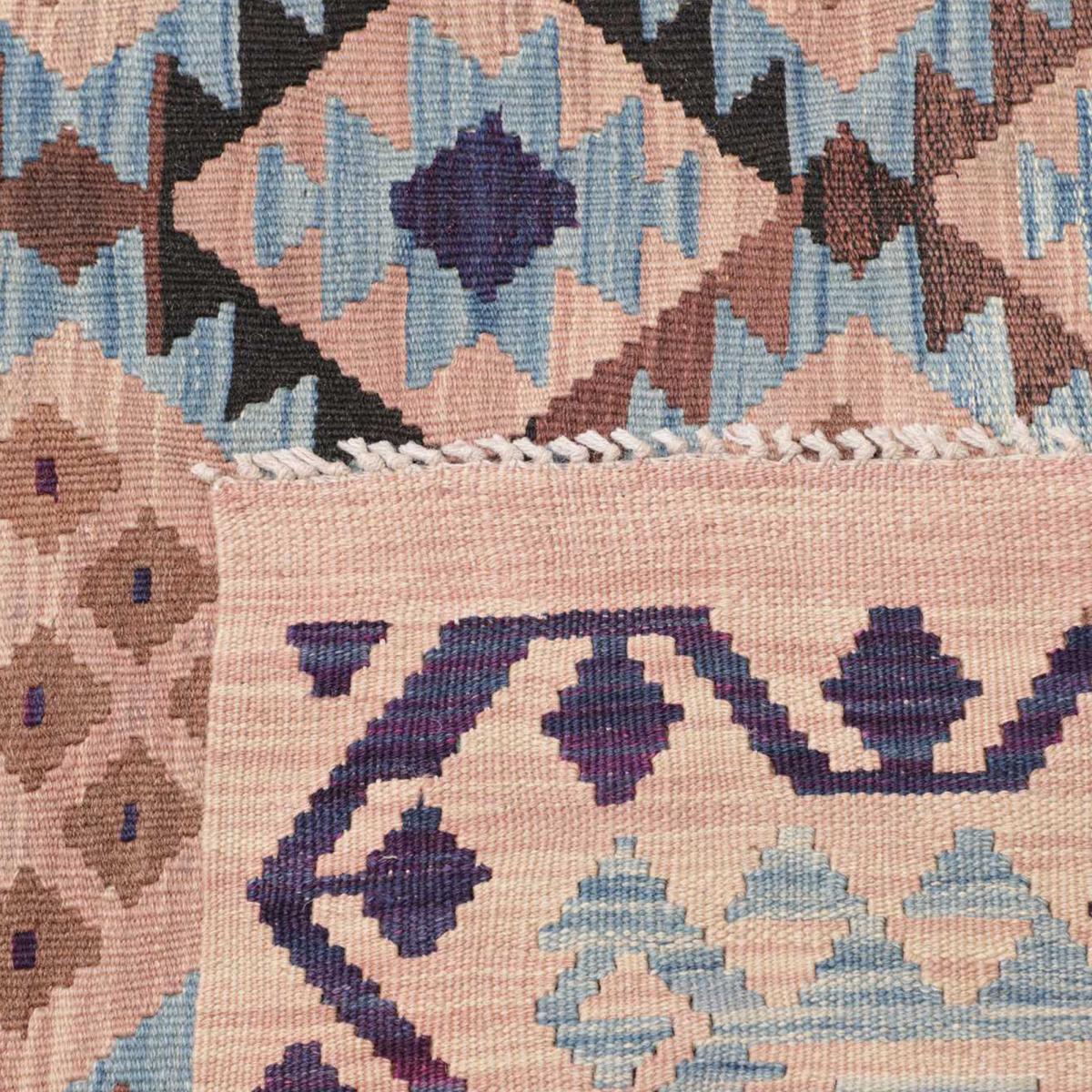 Tapis kilim au motif ethnique, tissé plat, laine, KILIM 60 — vue 6