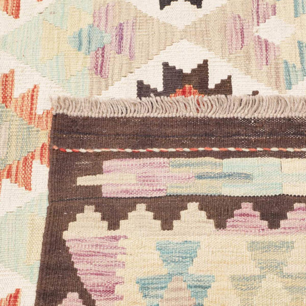 Tapis kilim géométrique, tissé à plat, laine naturelle, KILIM 61 — vue 6