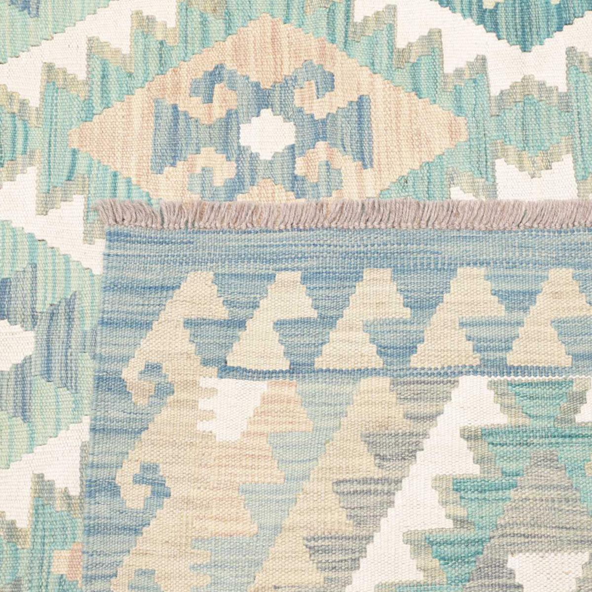Tapis kilim, motif géométrique authentique, tissé à plat, KILIM 62 — vue 6