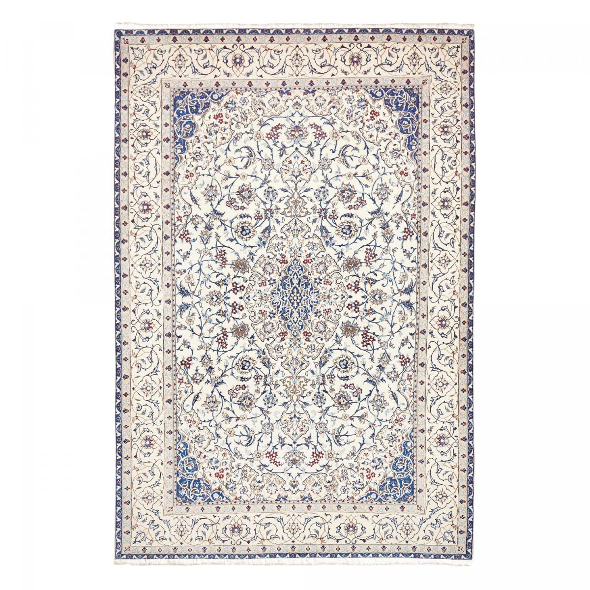 Tapis d'orient, motif oriental noué main en laine et soie