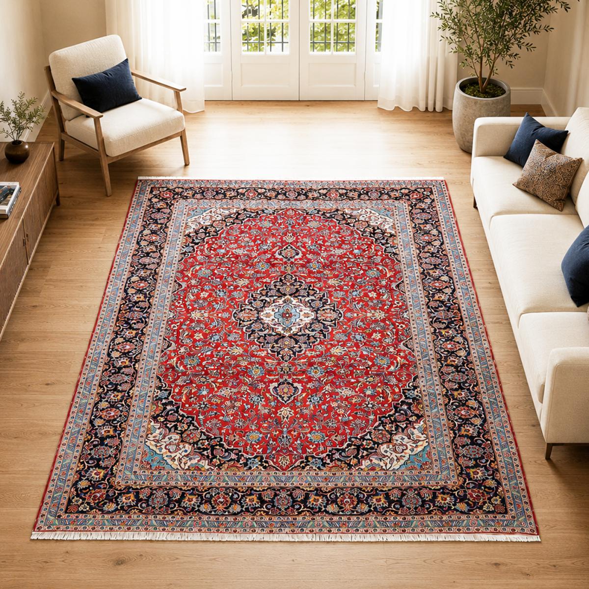 Tapis d'orient au motif oriental, noué main en laine, ARDAKAN 8 — vue 3