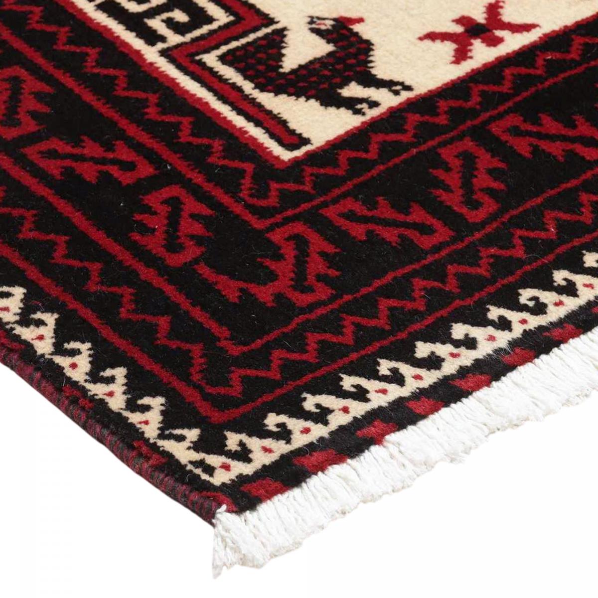 Tapis salon au motif géométrique, noué main en laine, BALUTSCH 7 — vue 5