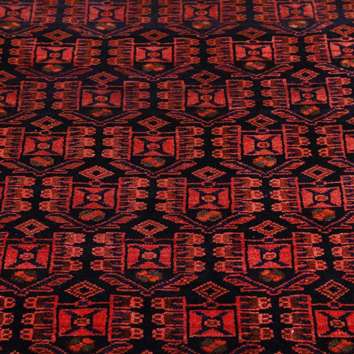 Tapis d'orient au motif oriental, noué main en laine, HAMADAN 37 — vue 6