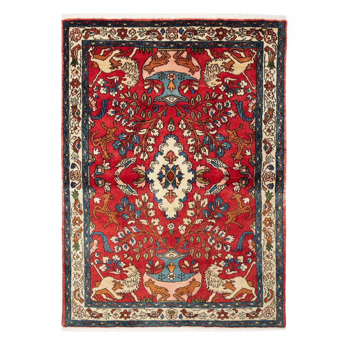 Tapis d'orient aux motifs orientaux, noué main, artisanal HAMADAN 41