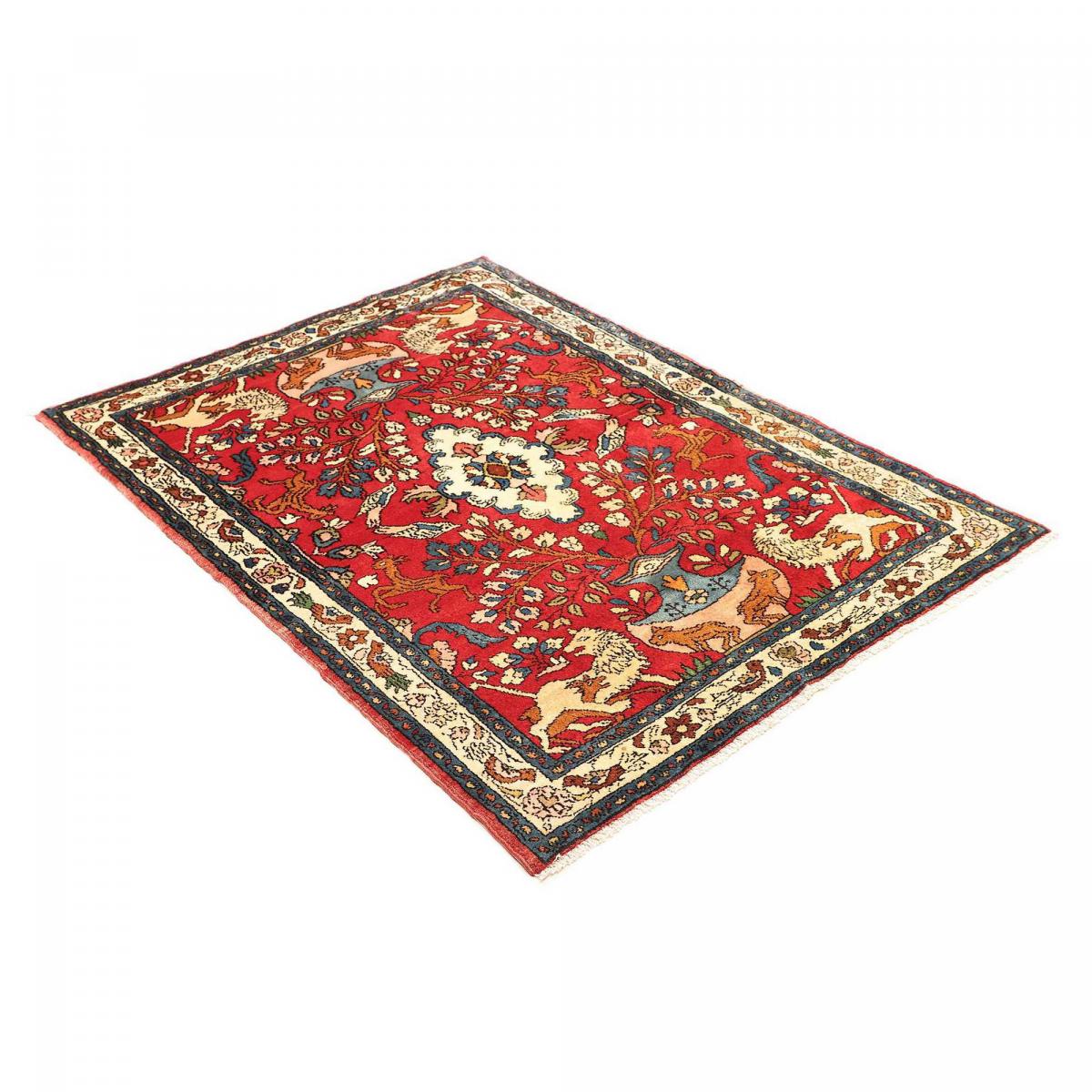 Tapis d'orient aux motifs orientaux, noué main, artisanal HAMADAN 41 — vue 4