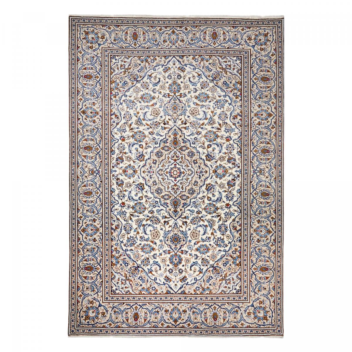 Tapis d'orient au motif oriental, noué main en laine, KASHAN 4