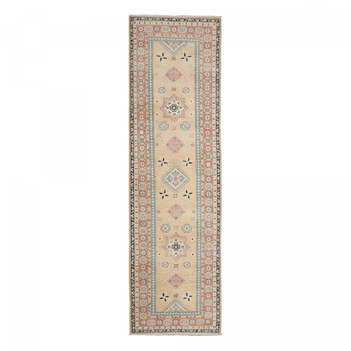 Tapis salon géométrique, noué main en laine, KAZAK CO 62