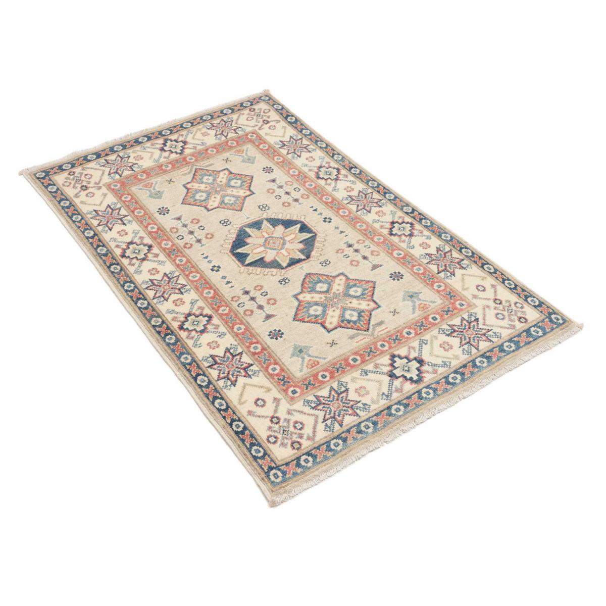 Tapis salon géométrique artisanal, noué main, KAZAK CO 63 — vue 4