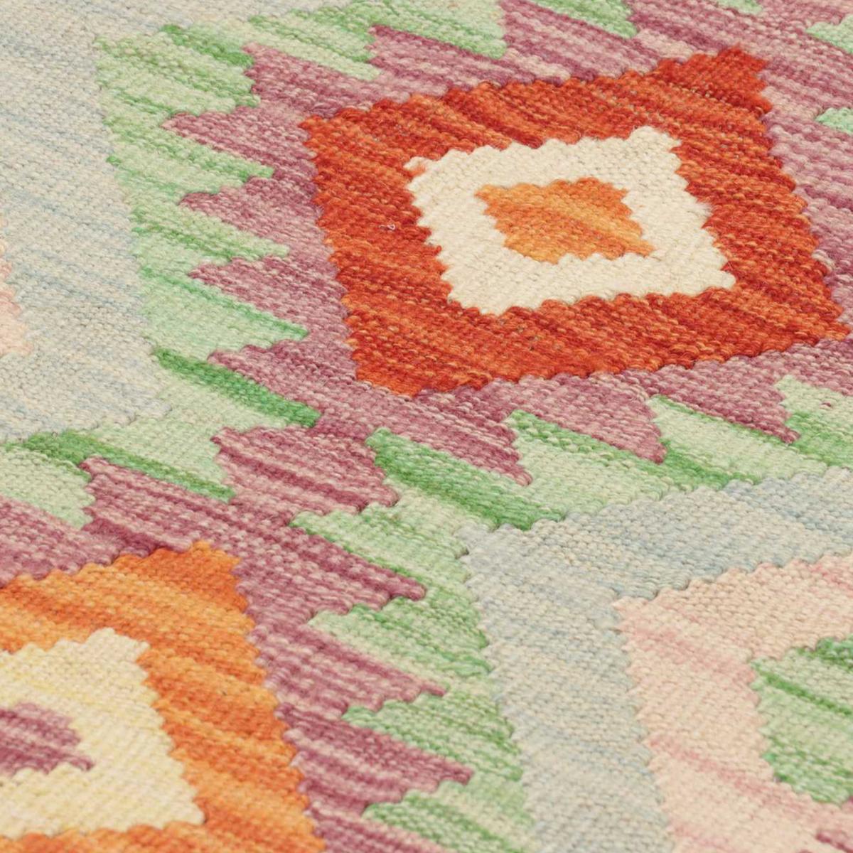 Tapis kilim géométrique en laine, tissé à plat, KILIM 63 — vue 5