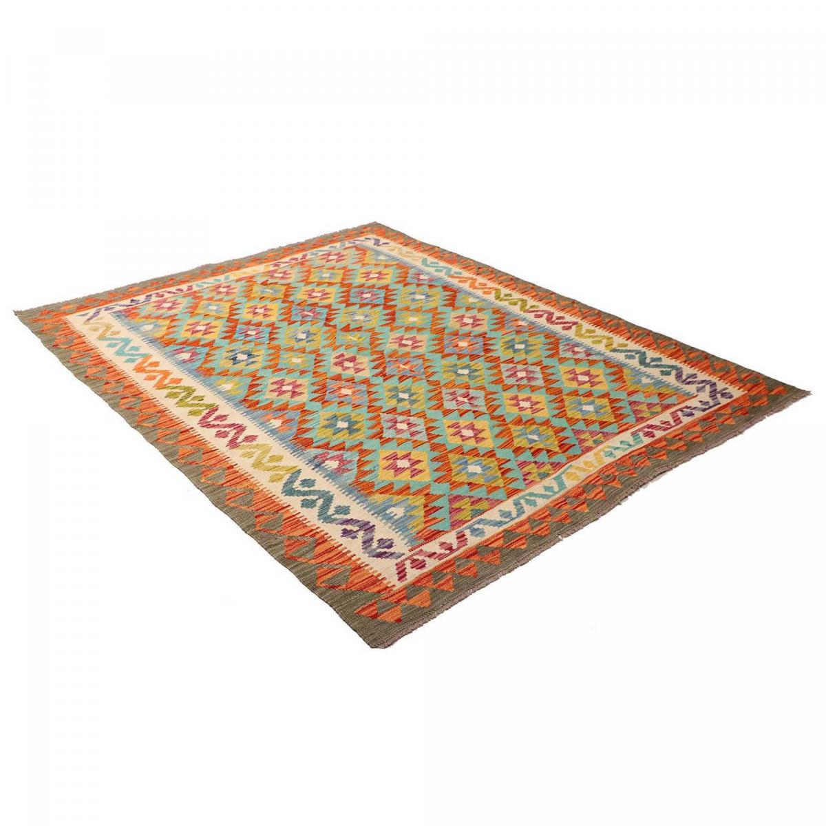 Tapis kilim à motif ethnique, tissage plat en laine, KILIM 66 — vue 4