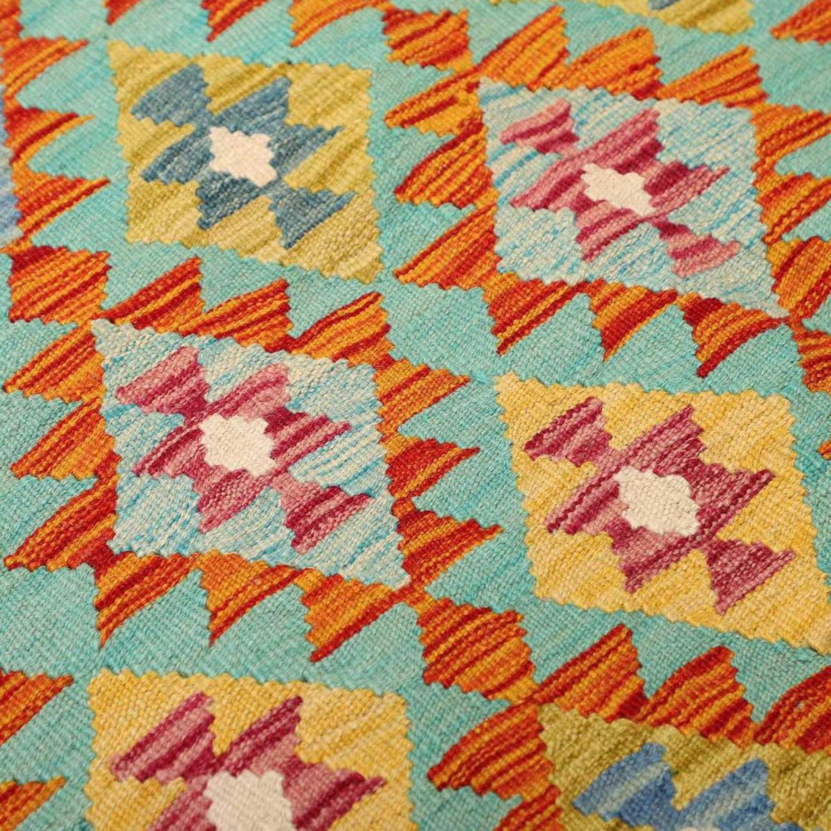Tapis kilim à motif ethnique, tissage plat en laine, KILIM 66 — vue 5