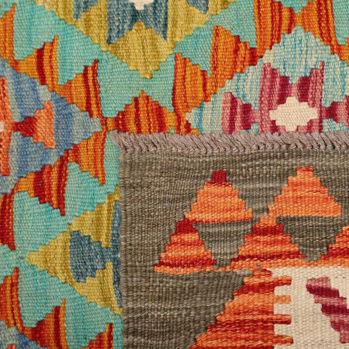 Tapis kilim à motif ethnique, tissage plat en laine, KILIM 66 — vue 6