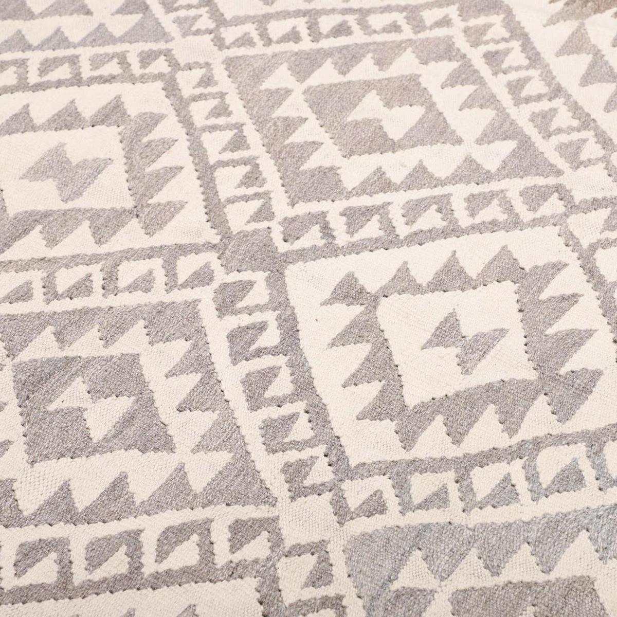 Tapis kilim géométrique, tissé plat en laine, KILIM 67 — vue 5