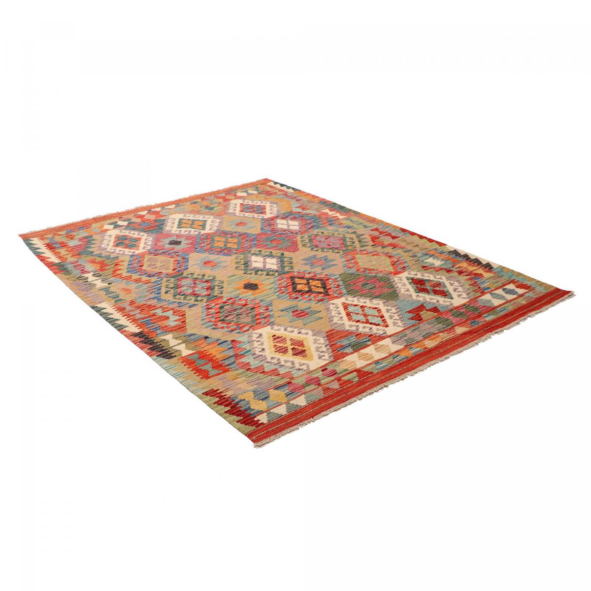 Tapis kilim, motif ethnique, tissé plat en laine, KILIM 70 — vue 4