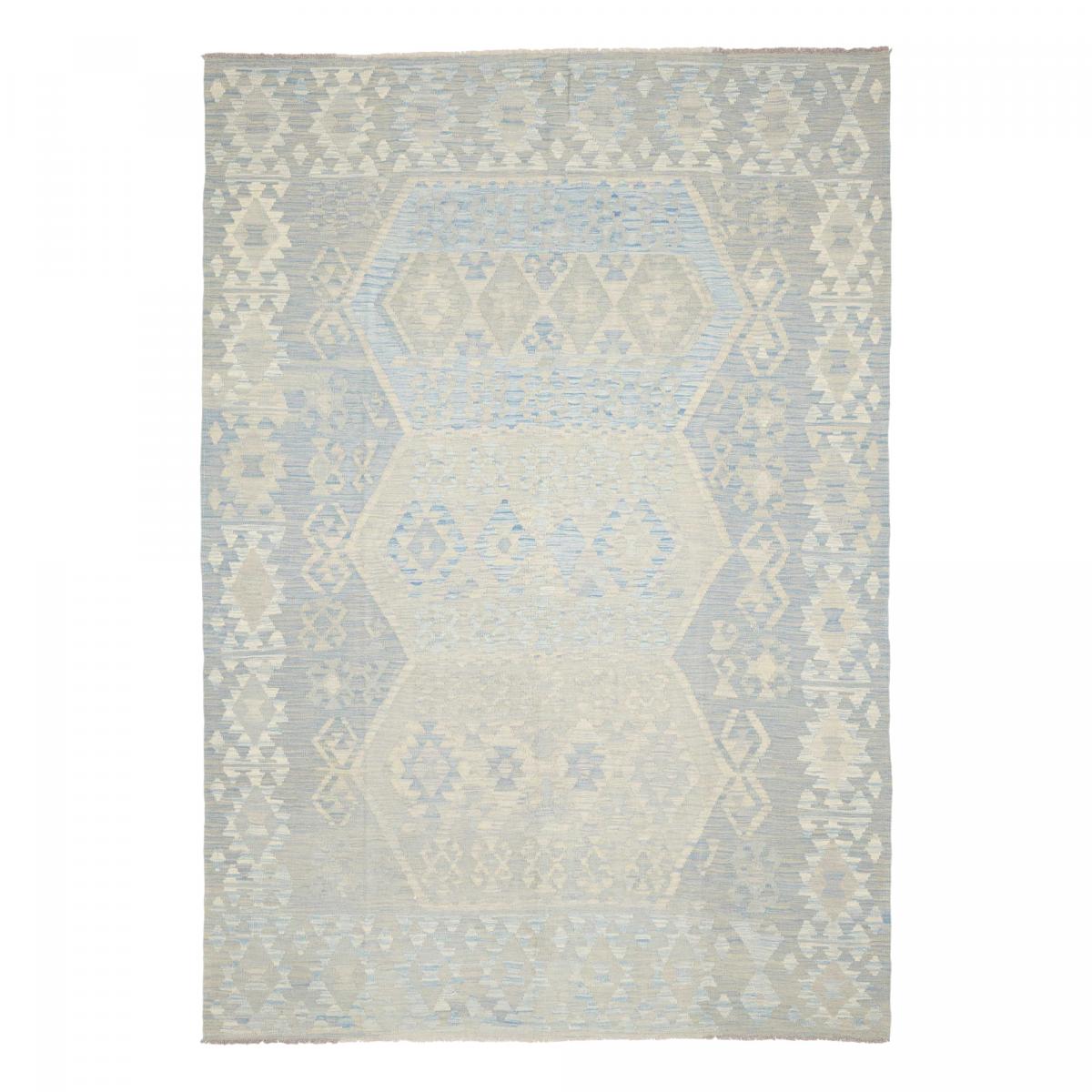 Tapis kilim, motif géométrique authentique, tissé plat, KILIM 75