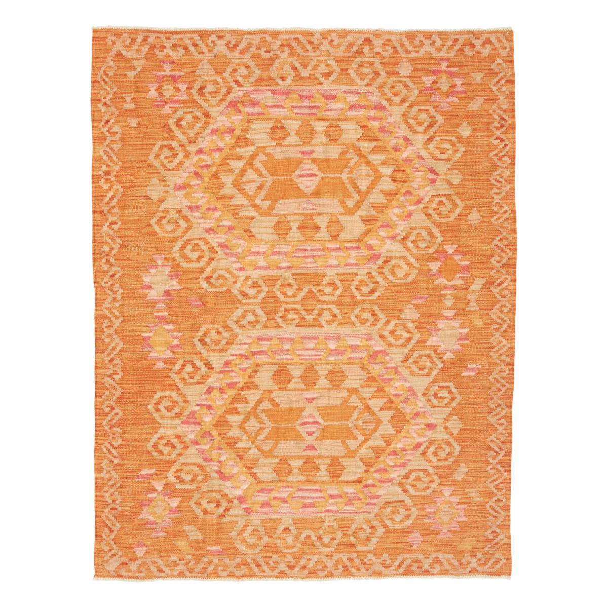 Tapis kilim au motif ethnique, tissé plat artisanal en laine