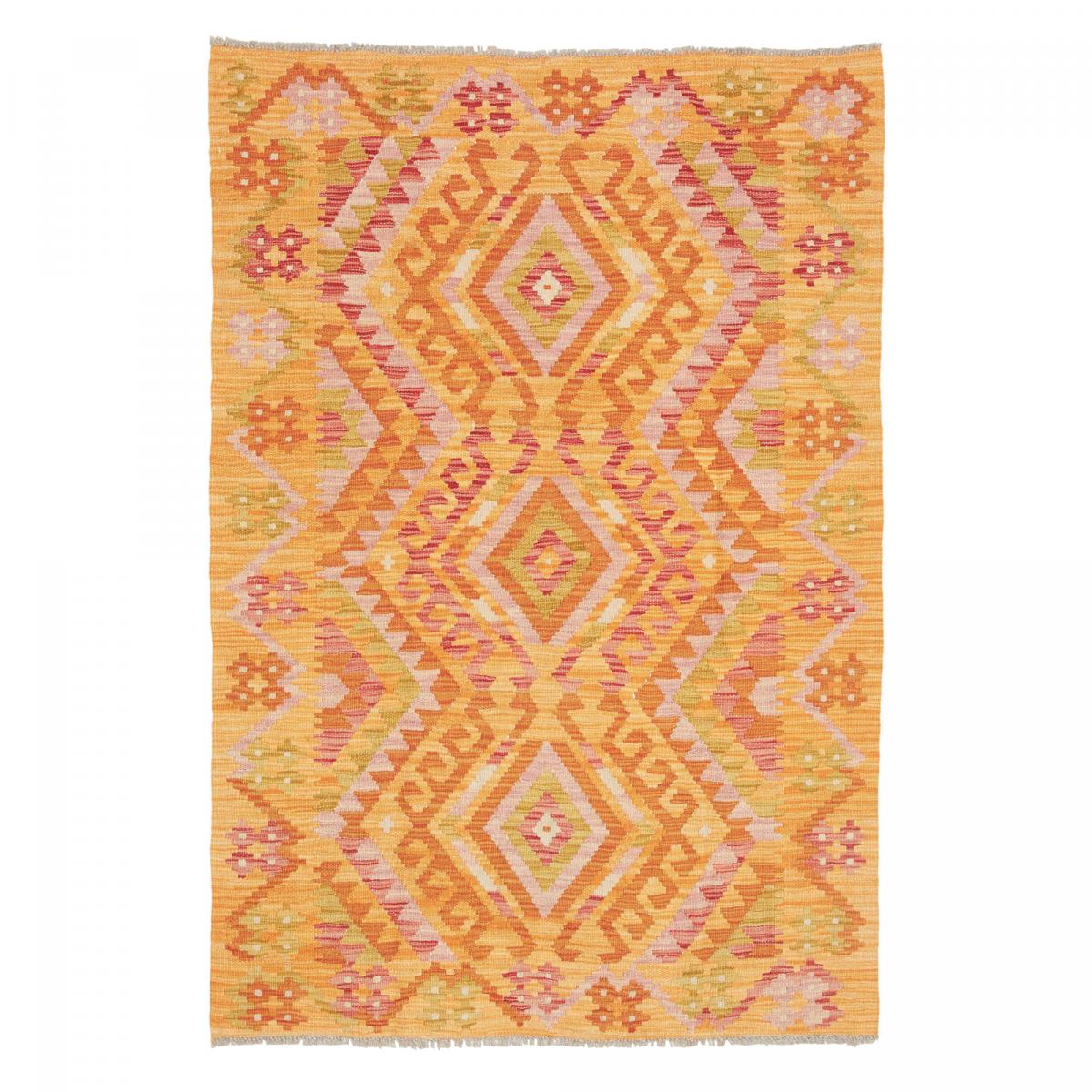Tapis kilim ethnique, tissage plat artisanal, KILIM 78