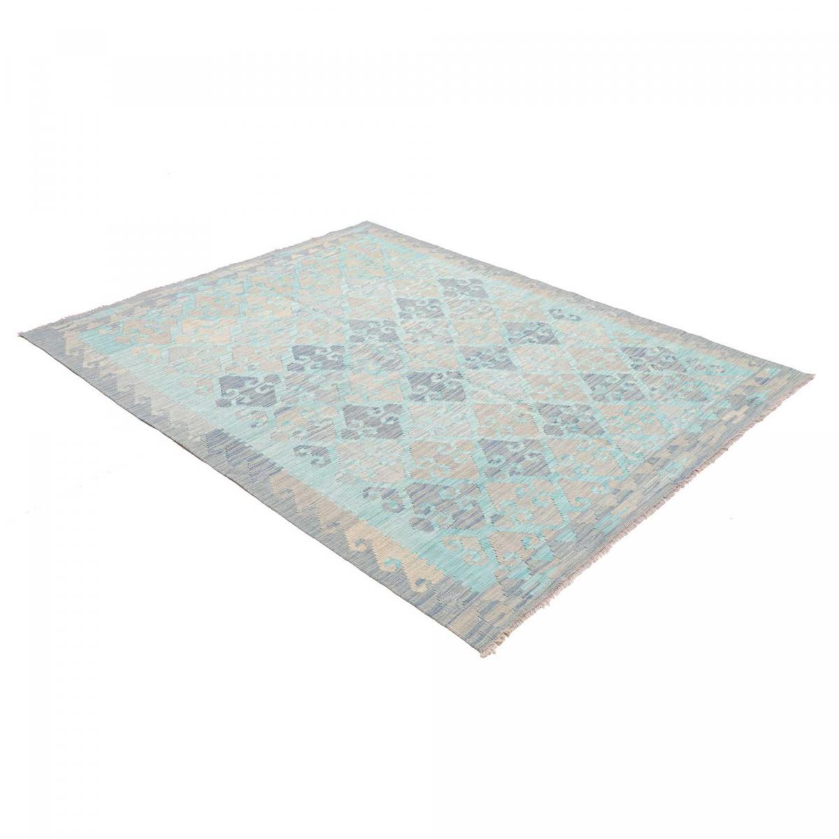 Tapis kilim géométrique, tissé plat en laine naturelle, KILIM 79 — vue 4