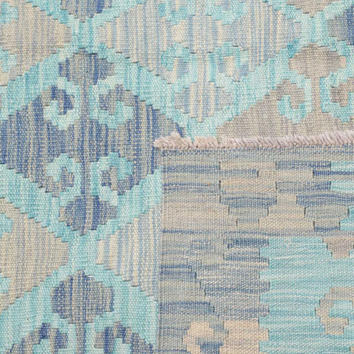 Tapis kilim géométrique, tissé plat en laine naturelle, KILIM 79 — vue 6