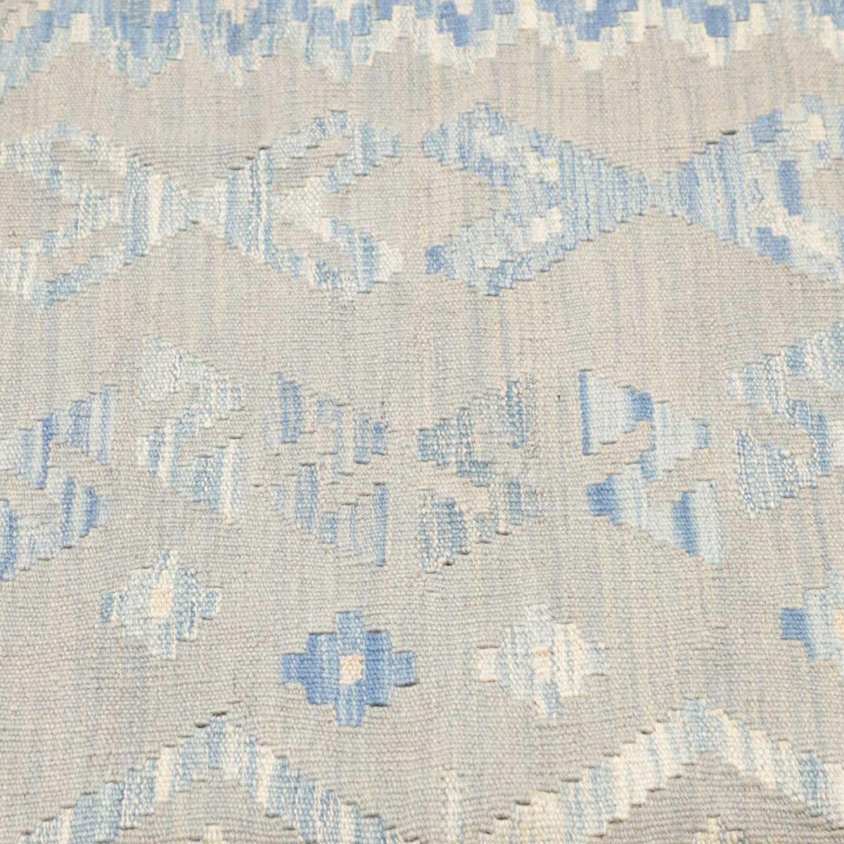 Tapis kilim géométrique, tissé plat en laine naturelle, KILIM 80 — vue 5