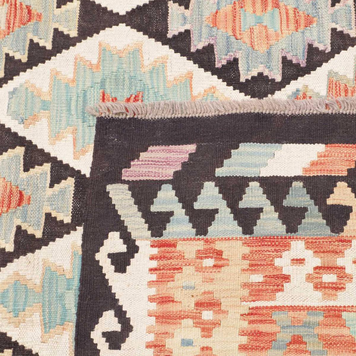 Tapis kilim ethnique, tissé plat en laine naturelle, artisanal — vue 6