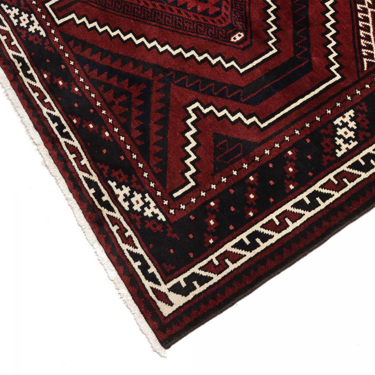 Tapis salon géométrique, noué main en laine artisanale, LORI 6 — vue 5