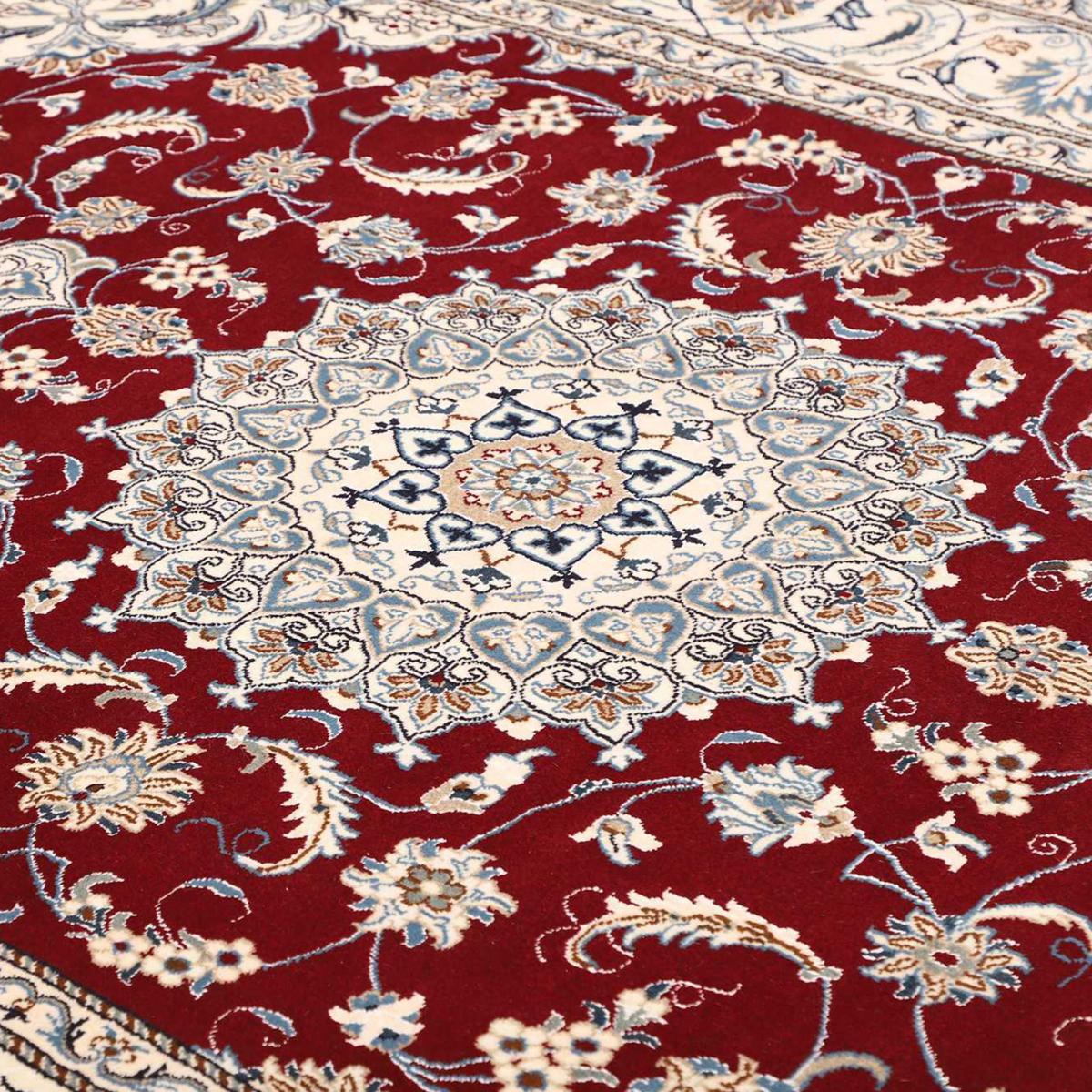 Tapis d'orient, motif oriental, noué à la main, NAIN 12 — vue 6