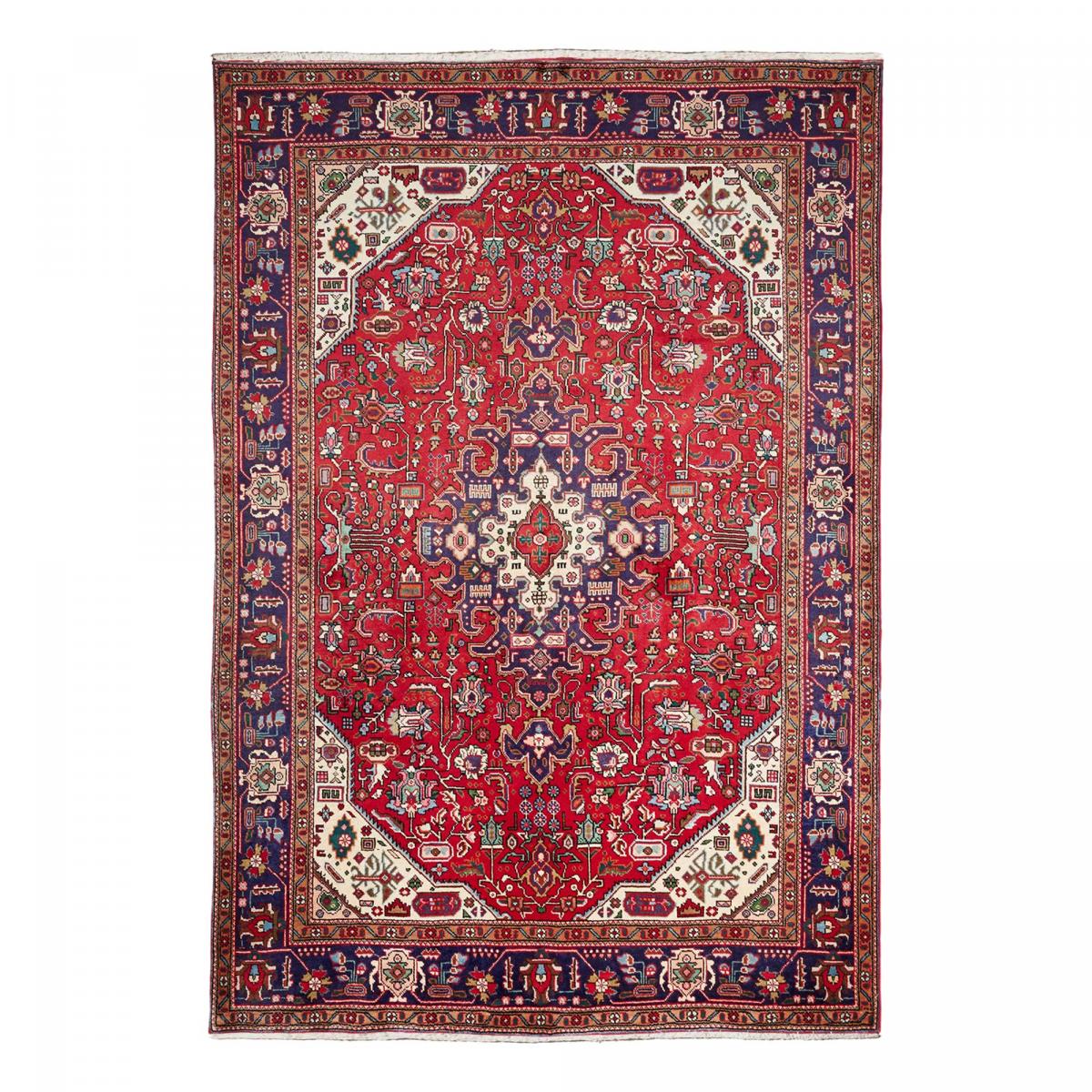 Tapis d'orient authentique, noué main, laine et soie, TABRIZ C