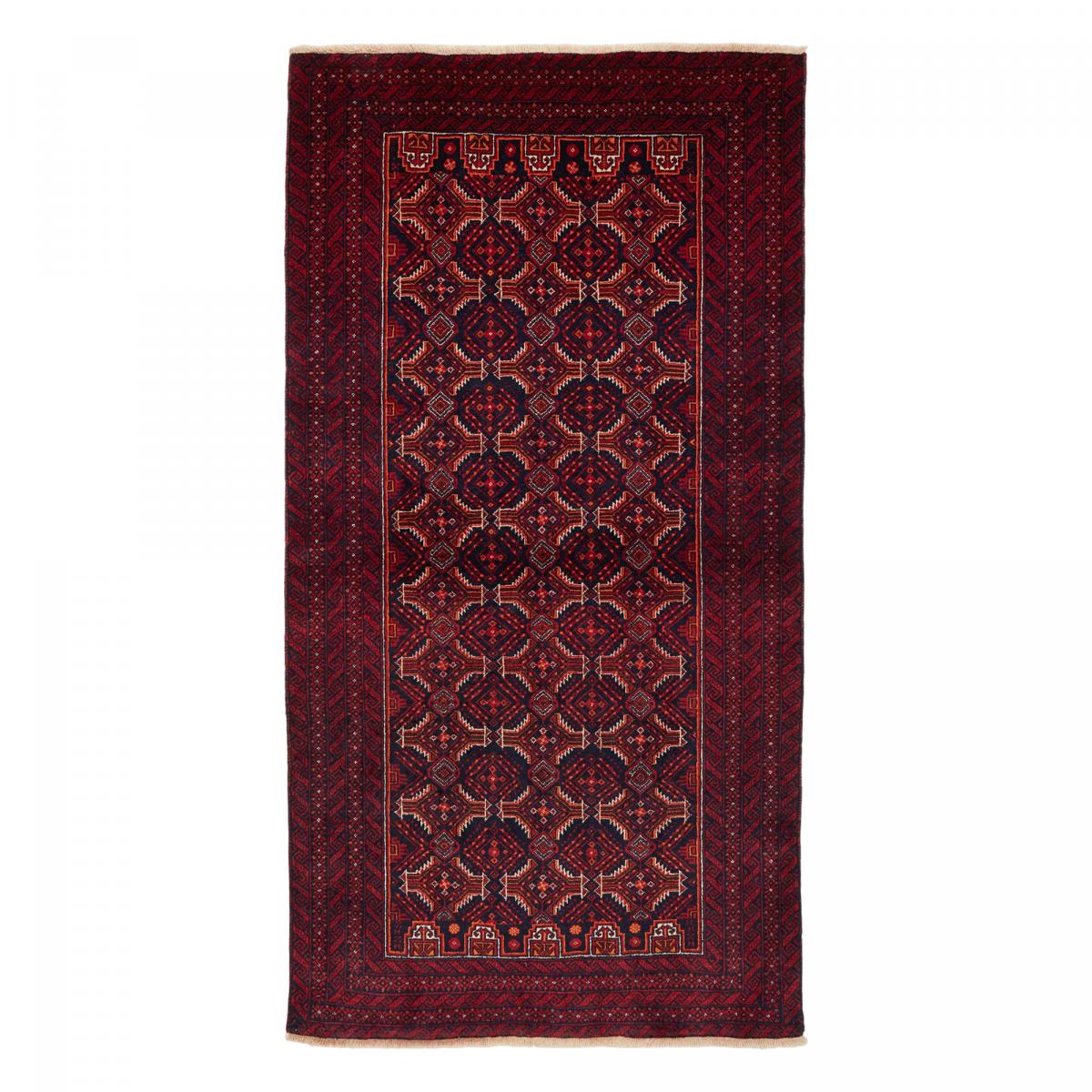 Tapis salon au motif traditionnel, noué à la main, BALUTSCH 8