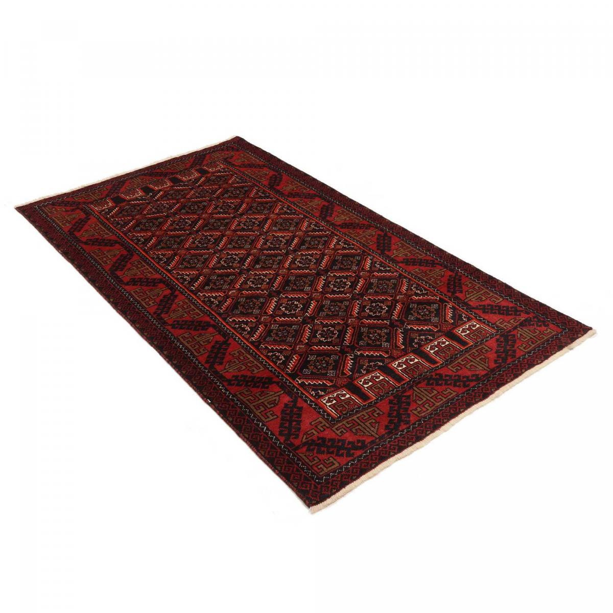 Tapis d'orient, motif oriental authentique, noué main, BALUTSCH 9 — vue 4