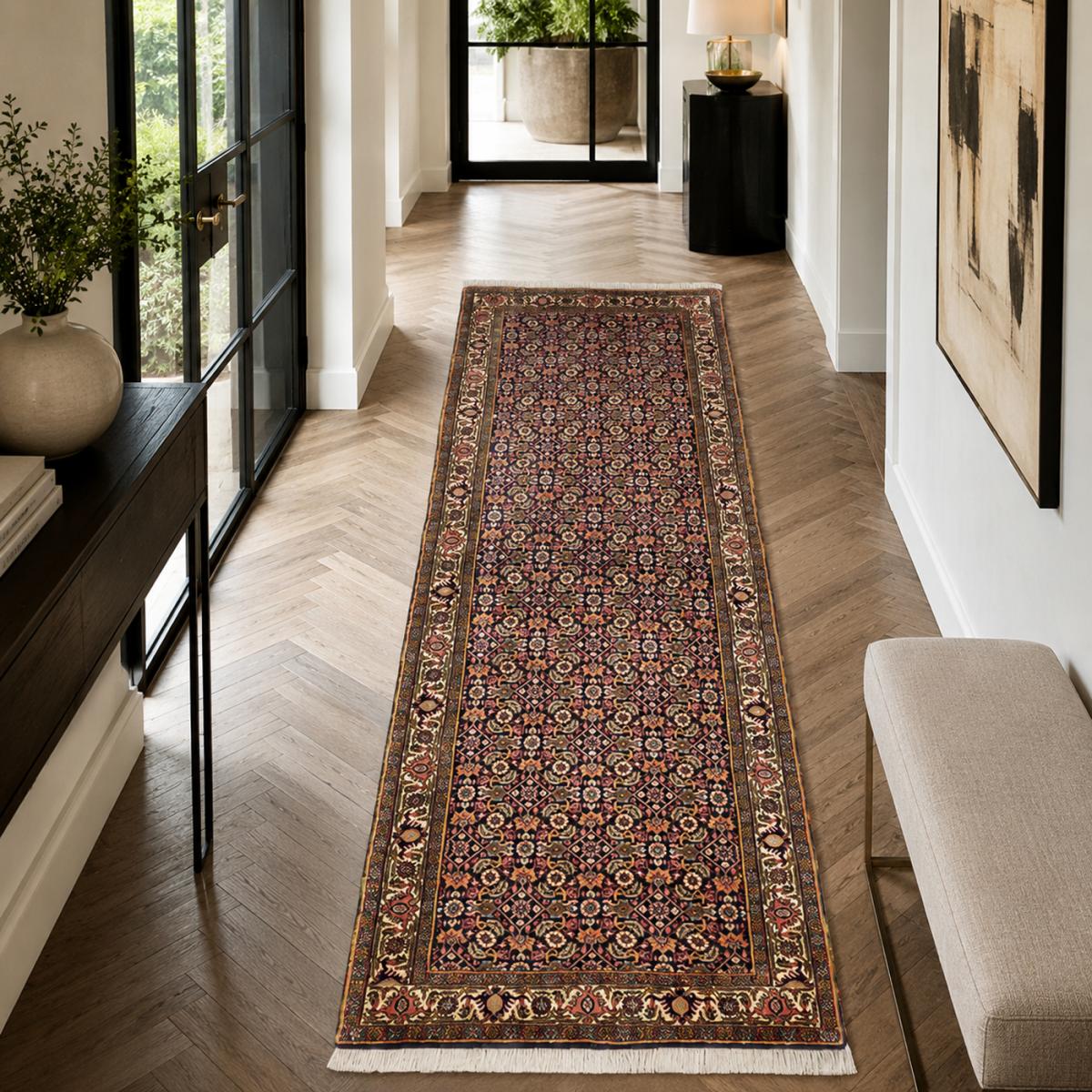 Tapis d'orient aux motifs orientaux, noué main, BIDJAR 5 — vue 3