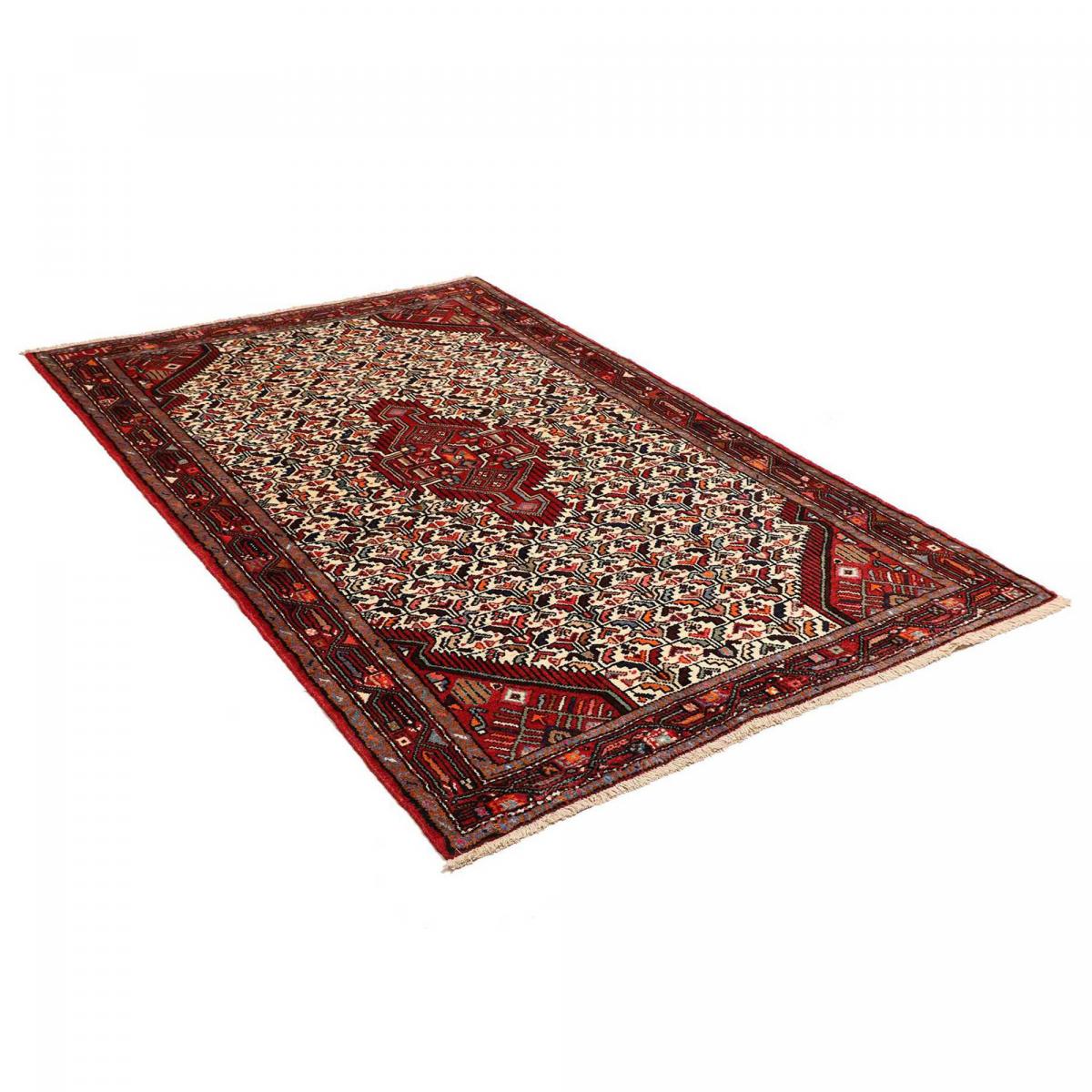 Tapis d'orient, motif persan traditionnel, noué main, HAMADAN 47 — vue 4