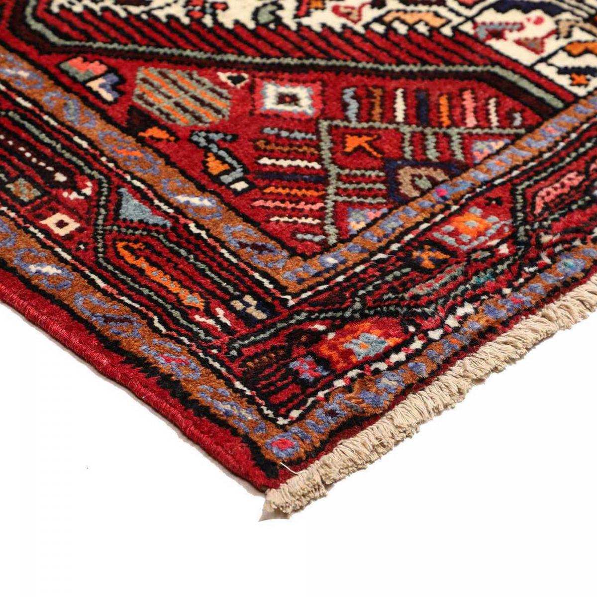 Tapis d'orient, motif persan traditionnel, noué main, HAMADAN 47 — vue 5