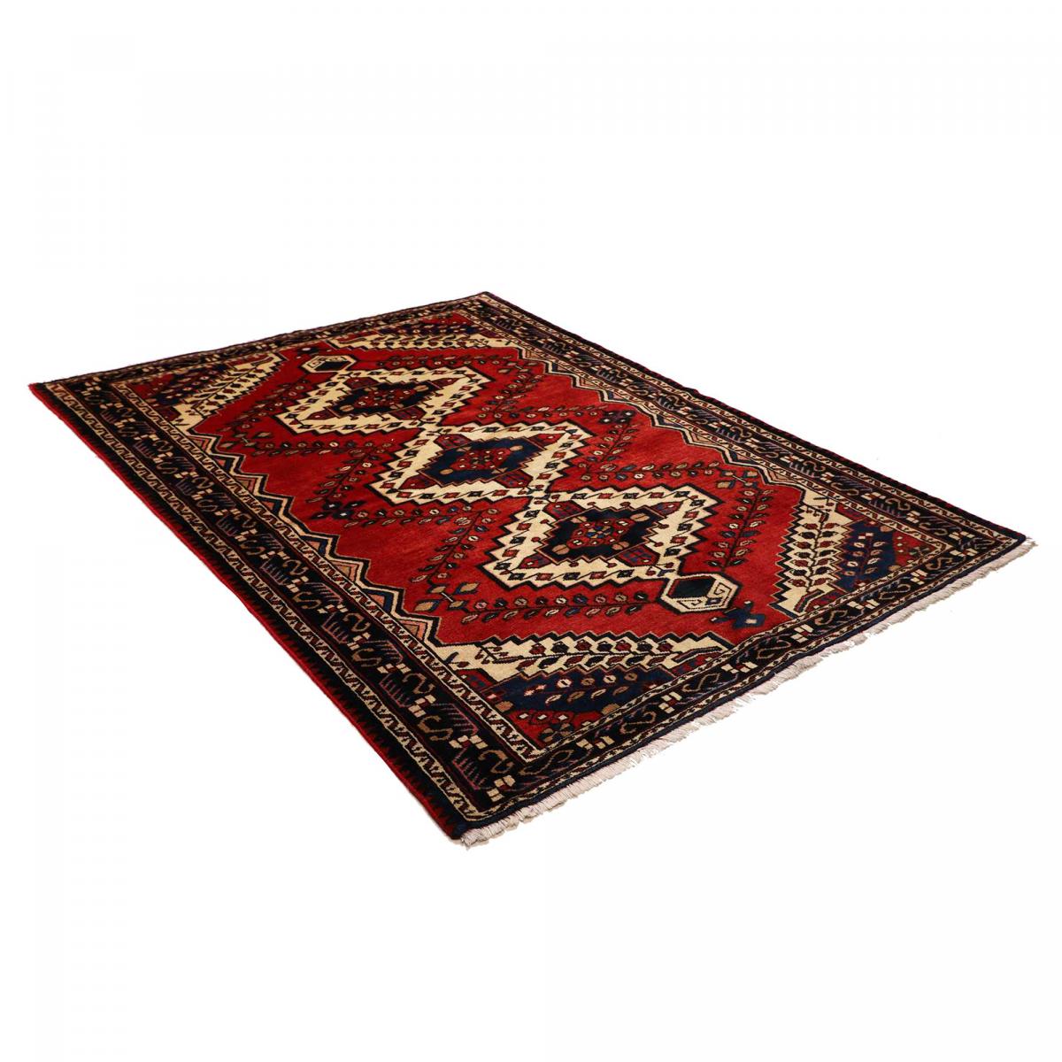 Tapis d'orient, motif oriental artisanal, noué main en laine — vue 4