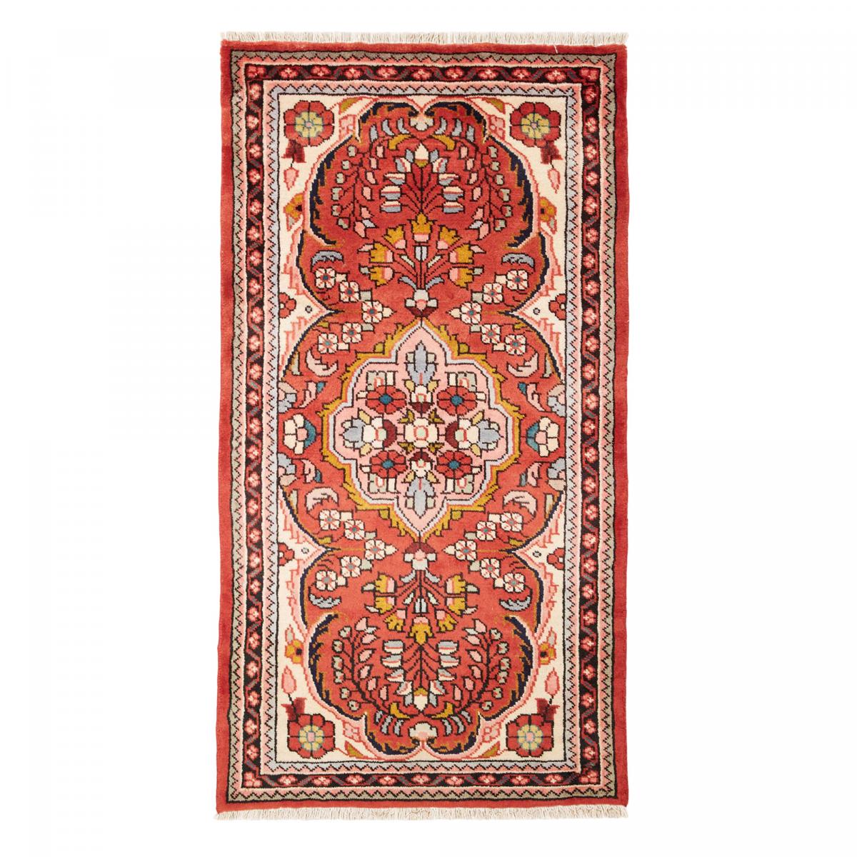 Tapis d'orient aux motifs orientaux, artisanal noué main, HAMADAN 50
