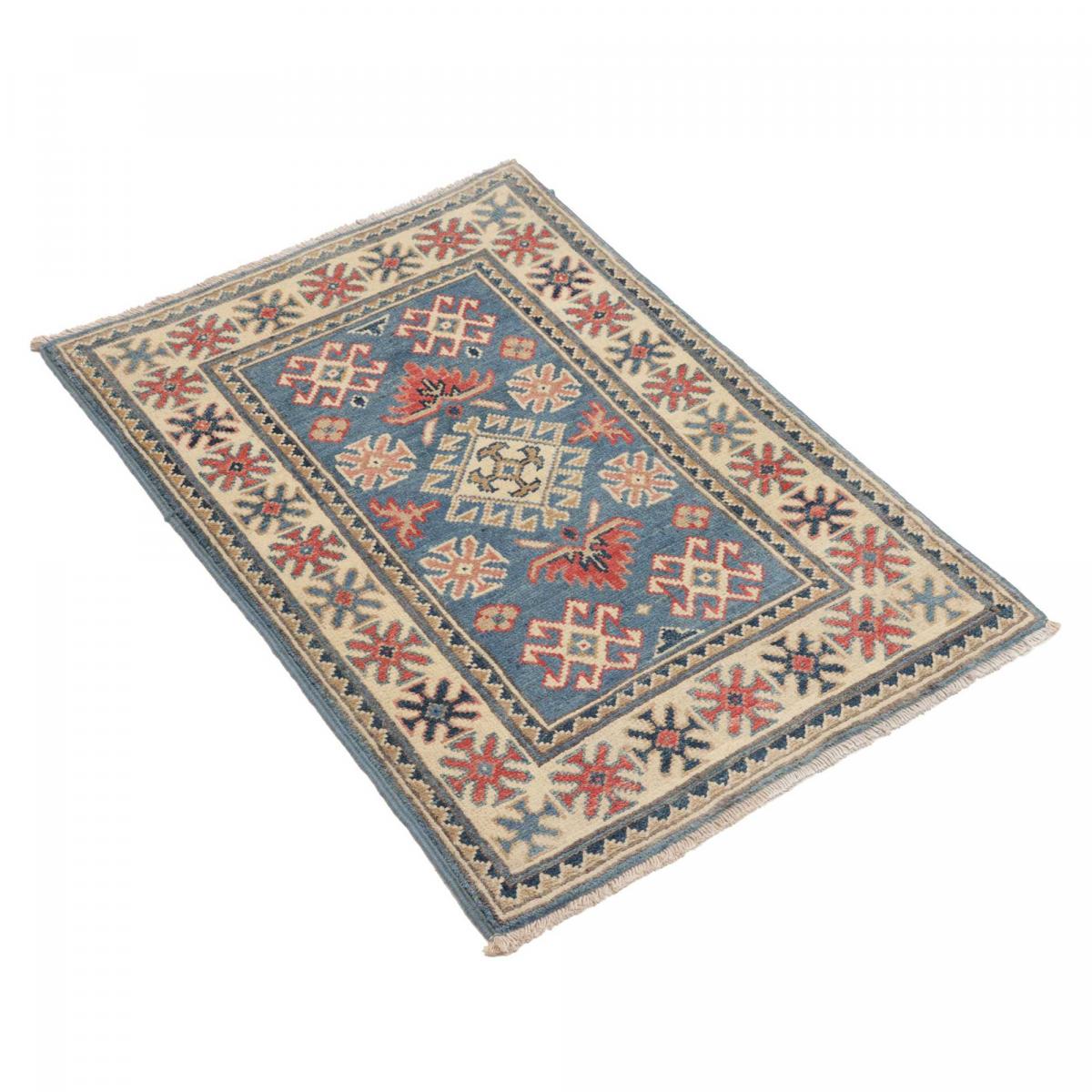 Tapis salon géométrique, noué main en laine, KAZAK CO 66 — vue 4