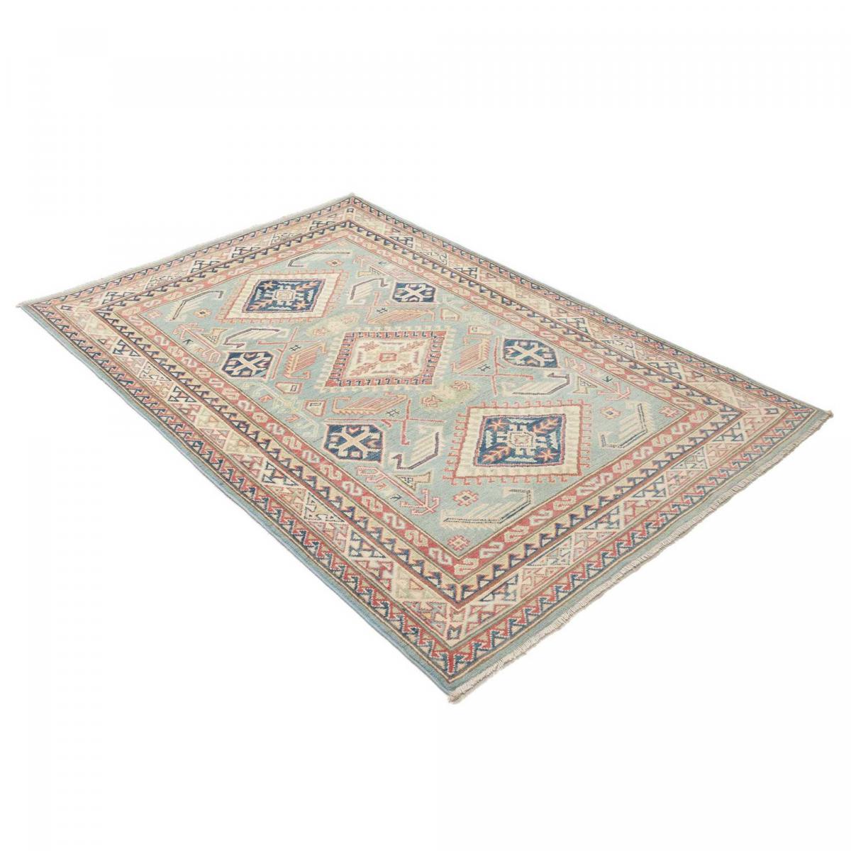 Tapis salon géométrique, noué main en laine, KAZAK CO 68 — vue 4