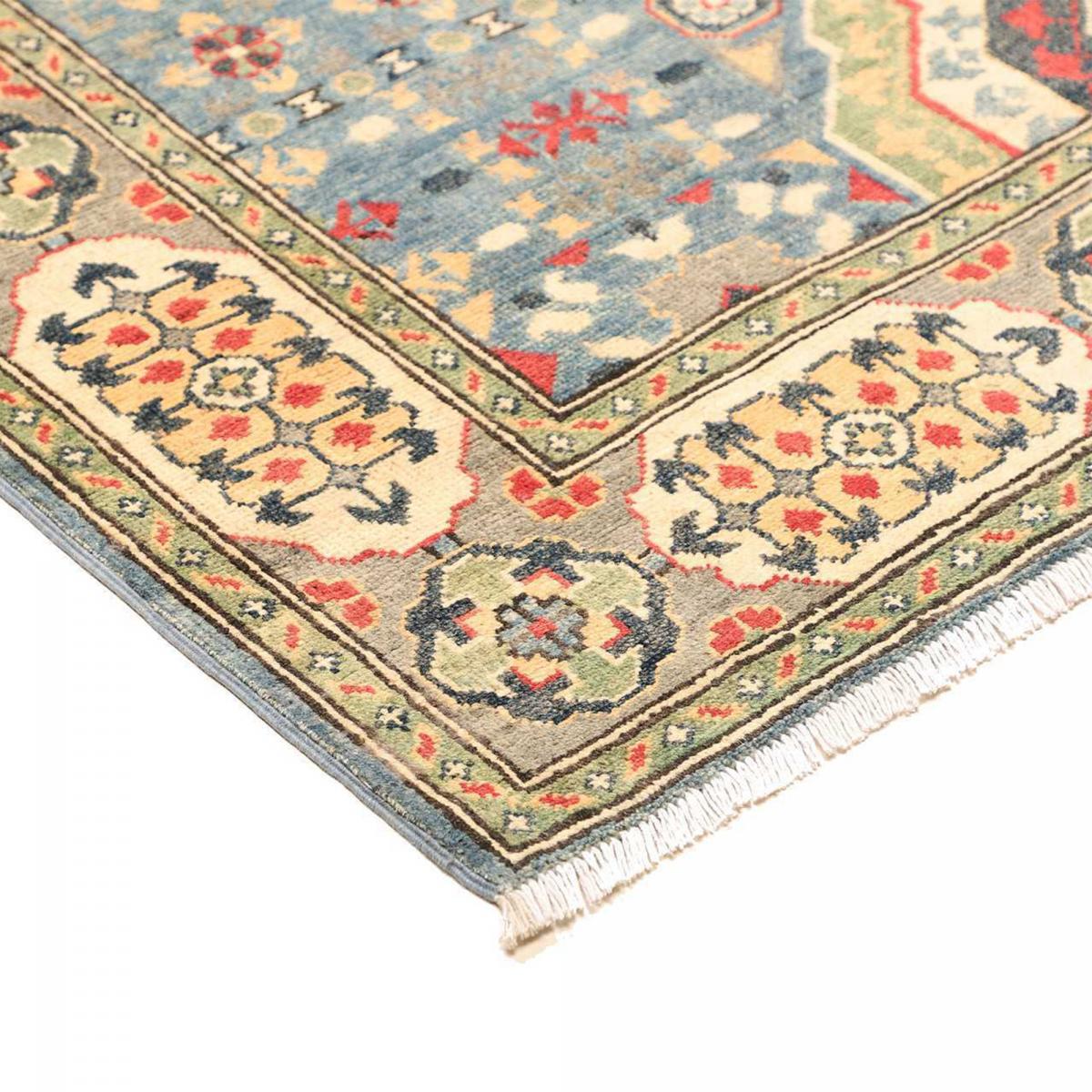 Tapis salon, motif géométrique noué main, laine naturelle, KAZAK CO 69 — vue 5