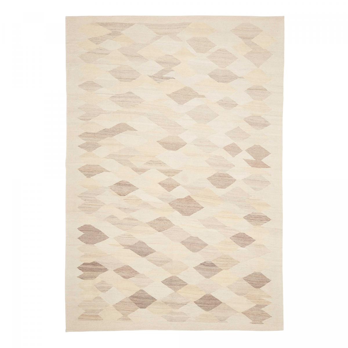 Tapis kilim, motif géométrique authentique, tissé plat, KELIM KU 4