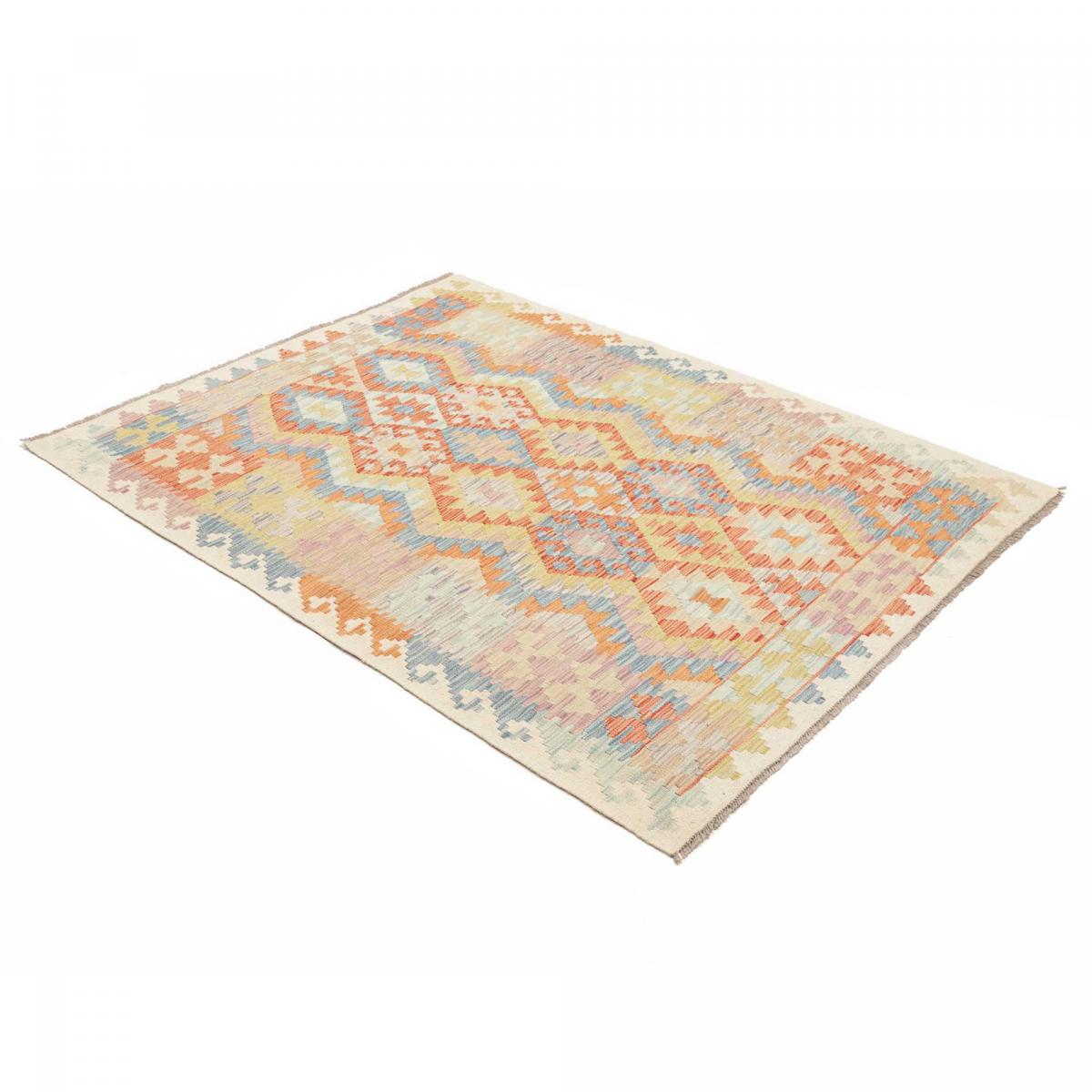 Tapis kilim, motif géométrique artisanal en laine, KILIM 85 — vue 4