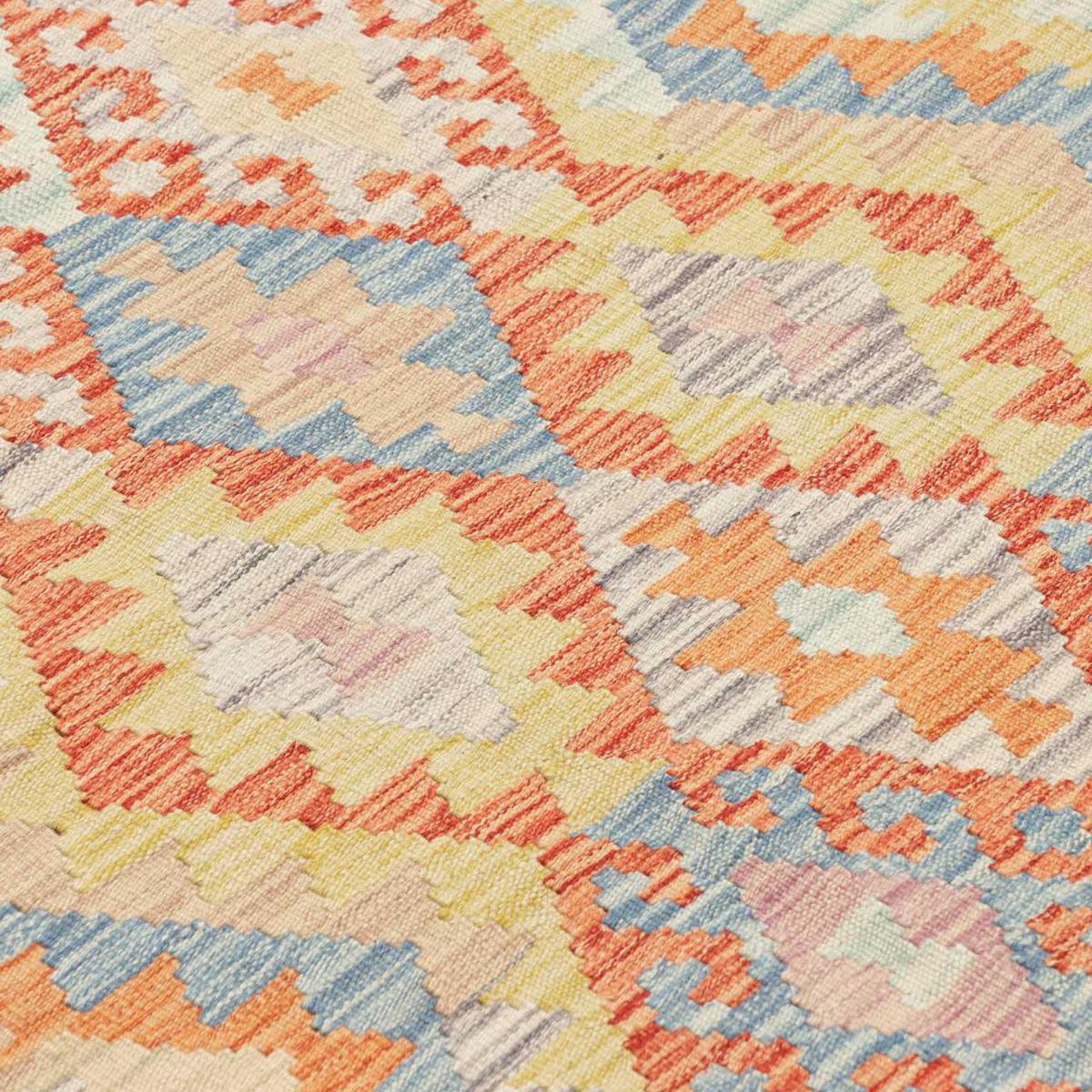 Tapis kilim, motif géométrique artisanal en laine, KILIM 85 — vue 5