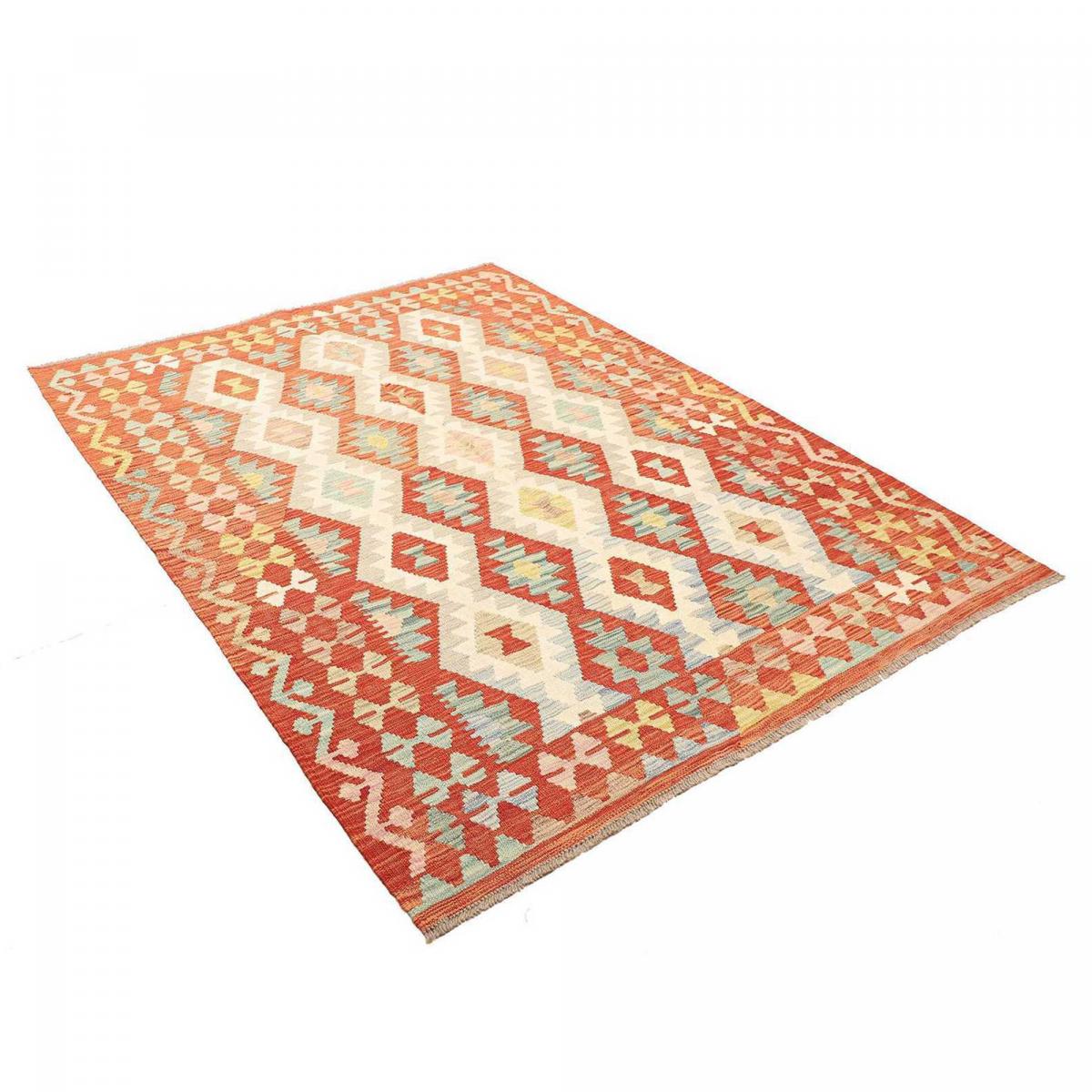 Tapis kilim géométrique, tissé plat en laine, KILIM 86 — vue 4