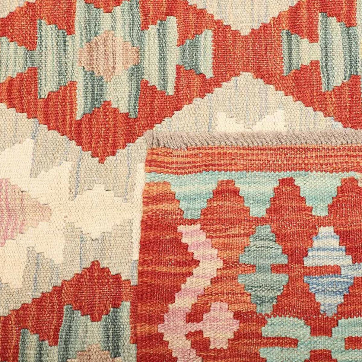 Tapis kilim géométrique, tissé plat en laine, KILIM 86 — vue 6