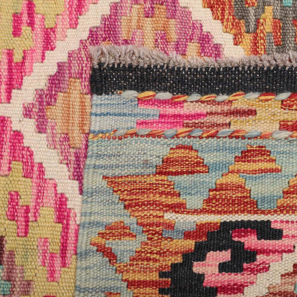 Tapis kilim, motif ethnique, tissage plat artisanal, KILIM 89 — vue 6
